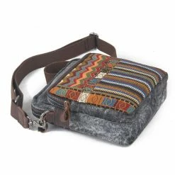 Best deal 🔔 Convey Cool gray & multicolor Canvas Shoulder Bag 👍 -Cheap BAGS FOR MEN Store 1 4 91