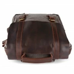 Best reviews of 🥰 Convey Graphite Canvas & Dark Brown Leather 🎒 Backpack 🧨 -Cheap BAGS FOR MEN Store 1 6 2 7