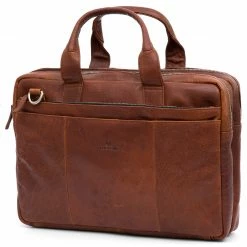 Cheap 🎉 Lucleon Montreal | Tan Leather Laptop Bag 👍
