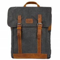 Wholesale 💯 Salt & Hide Tarpa | Classic Graphite Canvas & Tan Leather 🎒 Backpack 😍 -Cheap BAGS FOR MEN Store 10 2 3 1 2 2 286