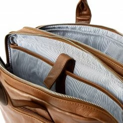 Promo 🧨 Lucleon California | Tan & Dark Brown Leather Laptop Bag 💯 -Cheap BAGS FOR MEN Store 10 4 38