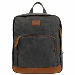 Best Pirce 🔔 Salt & Hide Tarpa | Graphite Canvas & Tan Leather 🎒 Backpack 😀 -Cheap BAGS FOR MEN Store 13 2 233 1 27