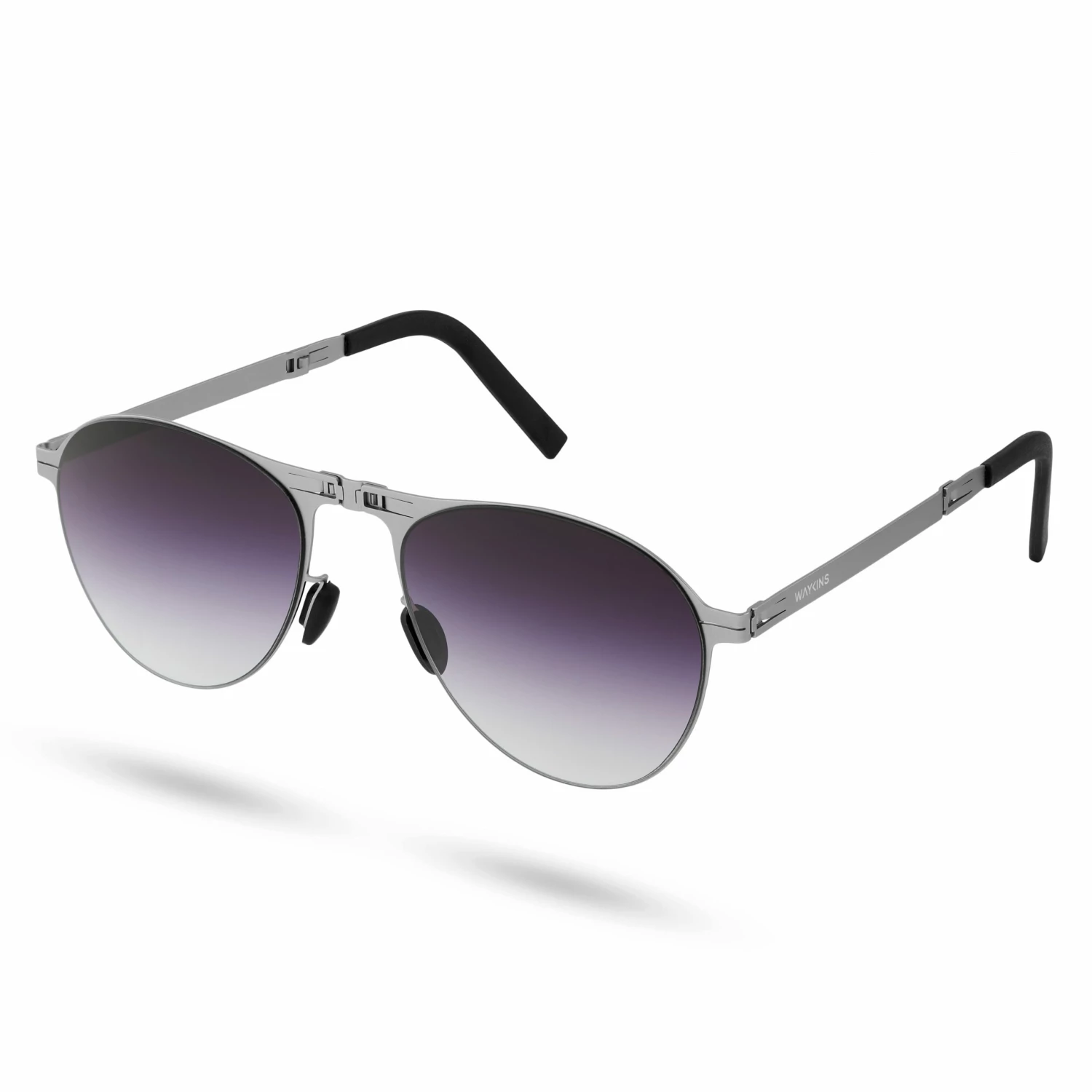 Wholesale π Waykins Thea | Silver-Tone & Dark Violet Stainless Steel Folding π Sunglasses π₯ 1 Wholesale π Waykins Thea | Silver-Tone & Dark Violet Stainless Steel Folding π Sunglasses π₯