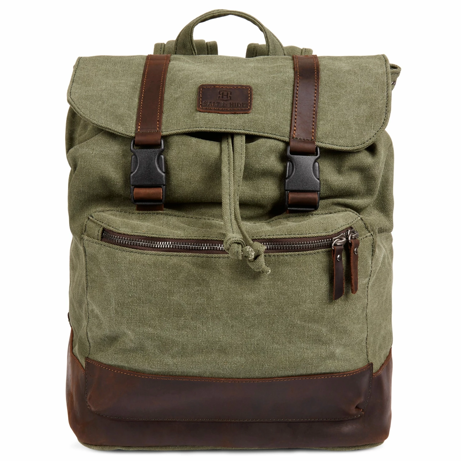 New β€οΈ Salt & Hide Tarpa | Olive Green Canvas & Dark Brown Leather π Backpack π 3 New β€οΈ Salt & Hide Tarpa | Olive Green Canvas & Dark Brown Leather π Backpack π - Image 3