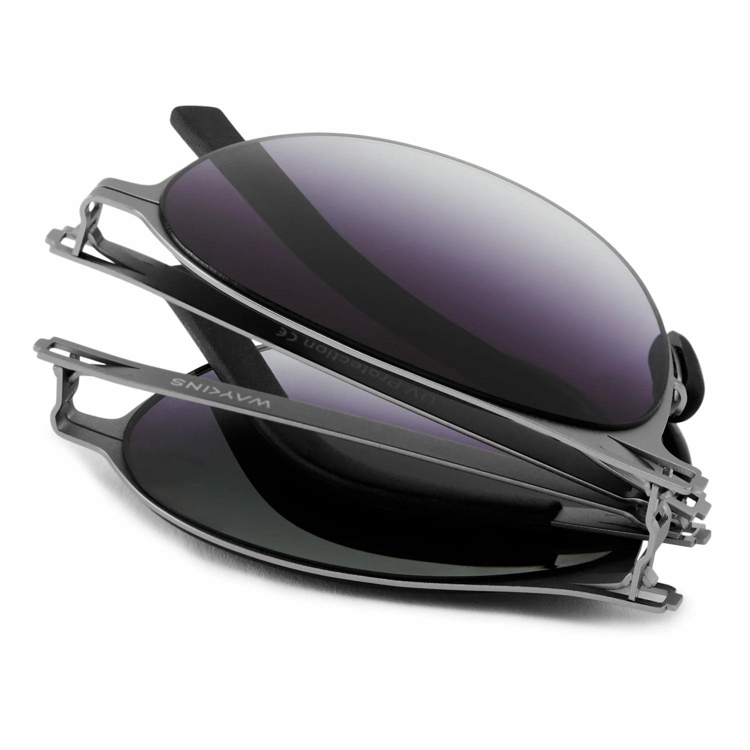 Wholesale π Waykins Thea | Silver-Tone & Dark Violet Stainless Steel Folding π Sunglasses π₯ 2 Wholesale π Waykins Thea | Silver-Tone & Dark Violet Stainless Steel Folding π Sunglasses π₯ - Image 2
