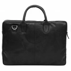 Wholesale 🎁 Lucleon Montreal | Slim 15' Executive Black Leather Bag 😀 -Cheap BAGS FOR MEN Store 17 5 13