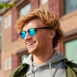 Best Pirce 🛒 Waykins Vista | Silver-Tone, Black & Blue-Mirror 👓 Sunglasses 🥰 -Cheap BAGS FOR MEN Store 17915 3