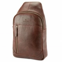 Flash Sale π Lucleon California | Mini Dark Brown Leather Sling Bag π
