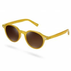 Discount 🥰 Waykins Wade | Retro Yellow & Terracotta Polarized 👓 Sunglasses 🥰