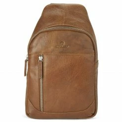 Deals 🤩 Lucleon California | Mini Tan Leather Sling Bag 🎉 -Cheap BAGS FOR MEN Store 19 2 copy 6