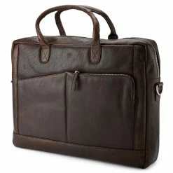 Top 10 π Lucleon Montreal | Dark Brown Classic Leather Laptop Bag β¨