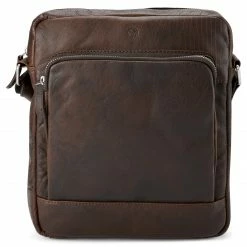 Coupon 🔥 Lucleon Montreal | Dark Brown Classic Leather Reporter Bag ✨ -Cheap BAGS FOR MEN Store 19755 03