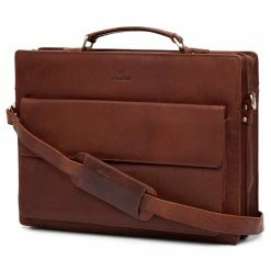 Cheapest 😀 Lucleon Montreal | Compact Tan Leather Briefcase 🌟 -Cheap BAGS FOR MEN Store 2 1 84 1 357