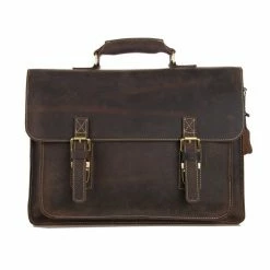 Brand new 👏 Delton Bags Marlano Dark Brown Leather Case ✨ -Cheap BAGS FOR MEN Store 2 2 13