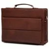 Cheapest 😀 Lucleon Montreal | Compact Tan Leather Briefcase 🌟