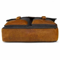 New ✔️ Salt & Hide Tarpa | Graphite Canvas & Tan Leather Laptop Bag 🔔 -Cheap BAGS FOR MEN Store 2 4 191