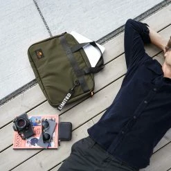 Cheap 🔔 Lazy Bear Lewis | Green & Black Laptop Bag 🎉 -Cheap BAGS FOR MEN Store 20225 2 square