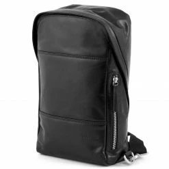 Deals ✨ Lucleon Jasper | Black Leather Cross Shoulder 🎒 Backpack 🎁 -Cheap BAGS FOR MEN Store 22 2 82