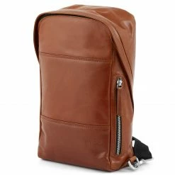 Promo 🔥 Lucleon Jasper | Tan Leather Cross Shoulder 🎒 Backpack 🥰 -Cheap BAGS FOR MEN Store 22 2 83 1