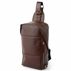 Flash Sale π Lucleon Jasper | Dark Brown Leather Cross Shoulder π Backpack π