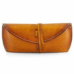 Best deal 🥰 Salt & Hide Tan Leather Glasses Case 🌟