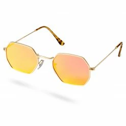 Best reviews of ✔️ Paul Riley Gold-Tone & Orange Groovy 👓 Sunglasses 😍