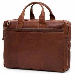 Buy 👏 Lucleon Montreal | XL Tan Leather Laptop Bag ⭐
