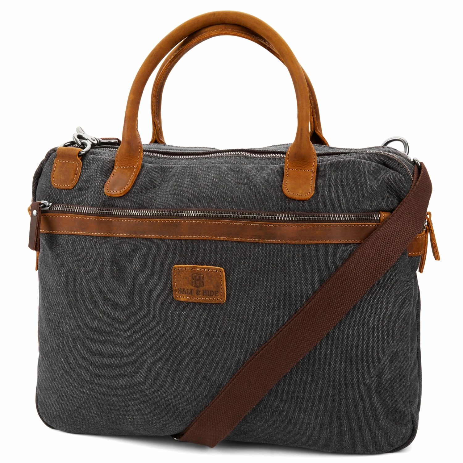 Best deal β Salt & Hide Tarpa | Grey Canvas & Tan Leather Laptop Bag π₯° 1 Best deal β Salt & Hide Tarpa | Grey Canvas & Tan Leather Laptop Bag π₯°