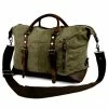 Wholesale 🤩 Convey Olive Green Canvas & Dark Brown Leather Messenger Bag 🔔