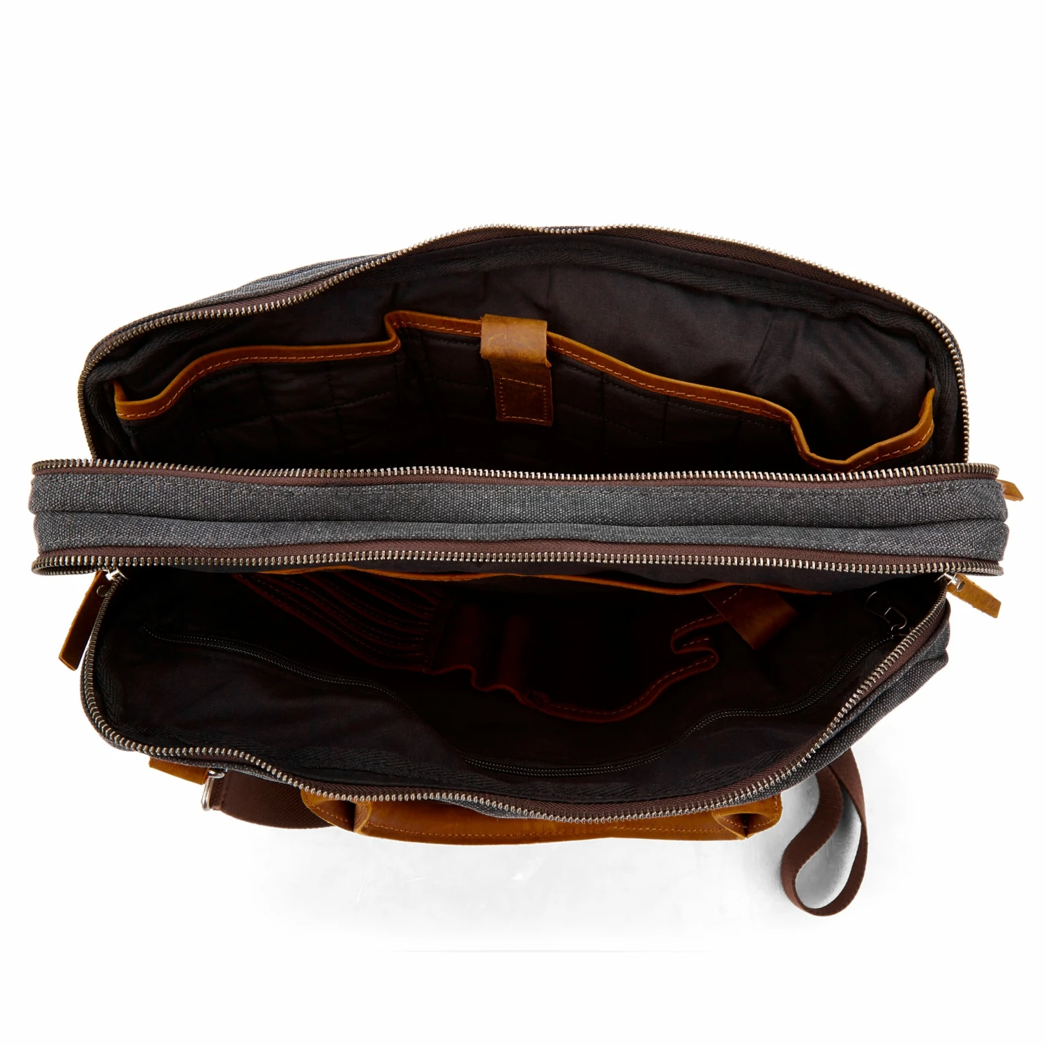 Best deal β Salt & Hide Tarpa | Grey Canvas & Tan Leather Laptop Bag π₯° 5 Best deal β Salt & Hide Tarpa | Grey Canvas & Tan Leather Laptop Bag π₯° - Image 5