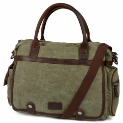 Top 10 π Salt & Hide Tarpa | Olive Green & Dark Brown Canvas Laptop Bag π§¨