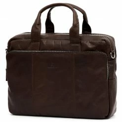Outlet β€οΈ Lucleon Montreal | Dark Brown Leather Work Bag π
