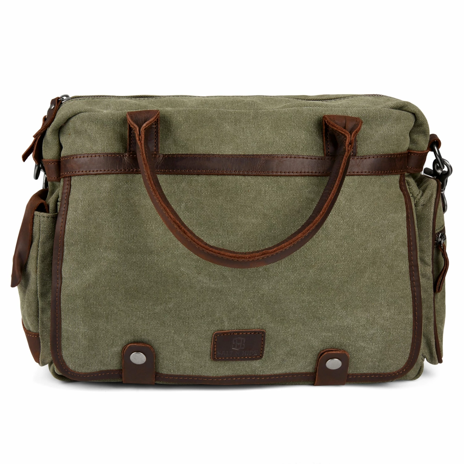 Top 10 π Salt & Hide Tarpa | Olive Green & Dark Brown Canvas Laptop Bag 𧨠2 Top 10 π Salt & Hide Tarpa | Olive Green & Dark Brown Canvas Laptop Bag 𧨠- Image 2