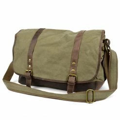 Brand new 🌟 Convey Olive Green Canvas Messenger Bag ⭐
