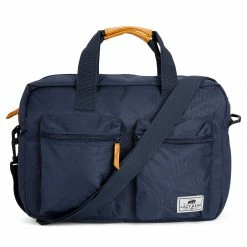 Top 10 π Lazy Bear Lewis | Navy Blue Polyester & Faux Leather Laptop Bag π