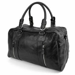 Flash Sale π Delton Bags Black Weekend/Sports Leather Bag π