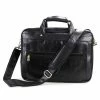 Flash Sale ⌛ Delton Bags Black Leather Briefcase ✔️