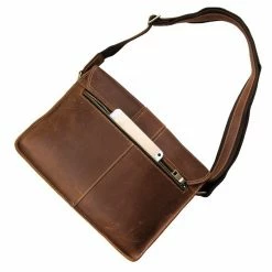 Coupon 🛒 Delton Bags Scuffed Cognac Leather Satchel 🎁 -Cheap BAGS FOR MEN Store 7263B 3 1