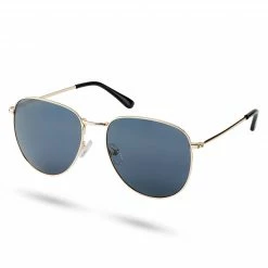 Outlet π Waykins Thea | Gold-Tone & Smoke Grey Stainless Steel Aviator π Sunglasses π₯