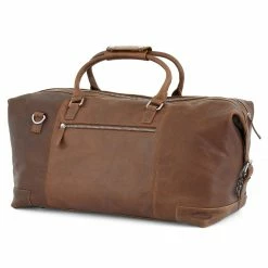 Cheap 🌟 Lucleon California | Tan Leather Weekend Bag 🔔