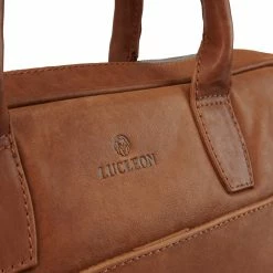 Promo 💯 Lucleon Cambodia | Slim 13” Executive Tan Leather Bag ⌛ -Cheap BAGS FOR MEN Store Pawas bags 6 6 copy
