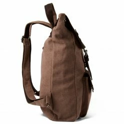 Promo 🥰 Delton Bags Terracotta Canvas and Black Leather Pullup 🎒 Backpack 🥰 -Cheap BAGS FOR MEN Store djhvghfcftg 1