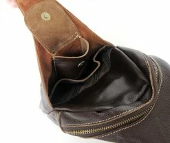 Top 10 😍 Delton Bags Dark Brown Single Strap Leather Shoulder Bag ⌛ -Cheap BAGS FOR MEN Store jwm010 80164f