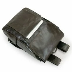 Outlet 😀 Delton Bags Slim Charcoal Leather 🎒 Backpack 🎁 -Cheap BAGS FOR MEN Store leather knapsack boy 6 zpsnre6p6af