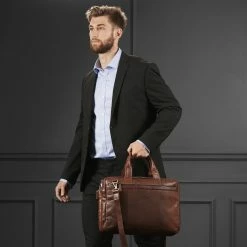 Cheap 🎉 Lucleon Montreal | Tan Leather Laptop Bag 👍 -Cheap BAGS FOR MEN Store rst megashoot bags 14141 1