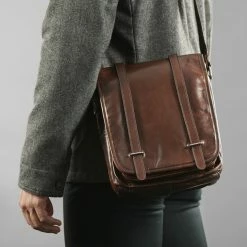 Deals 💯 Delton Bags Dark Brown Leather Satchel Bag ✔️ -Cheap BAGS FOR MEN Store rst megashoot bags 5762 2