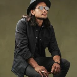 Buy 🔥 Paul Riley Black & Black Groovy 👓 Sunglasses 😀 -Cheap BAGS FOR MEN Store rst megashoot sunglas 17160 1bb