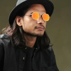 Best reviews of ✔️ Paul Riley Gold-Tone & Orange Groovy 👓 Sunglasses 😍 -Cheap BAGS FOR MEN Store rst megashoot sunglas 17160 2