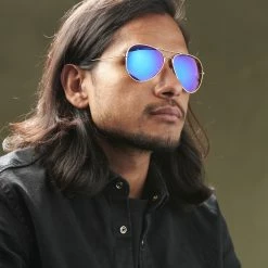 Cheap 💯 Paul Riley Gold-Tone & Iridescent Aviator 👓 Sunglasses ⭐ -Cheap BAGS FOR MEN Store rst megashoot sunglas 17167 2