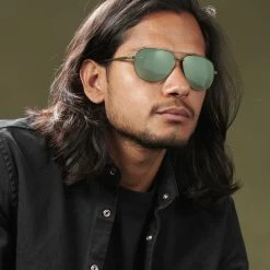 Best reviews of 🧨 Waykins Ambit | Olive Green Gradient Polarised Aviator 👓 Sunglasses 🥰 -Cheap BAGS FOR MEN Store rst megashoot sunglas 21245 2